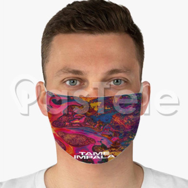 Tame Impala Art Custom Fabric Face Mask Polyester Two Layers Cloth Washable