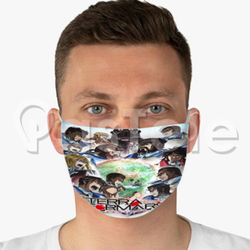 Terra Form Custom Fabric Face Mask Polyester Two Layers Cloth Washable