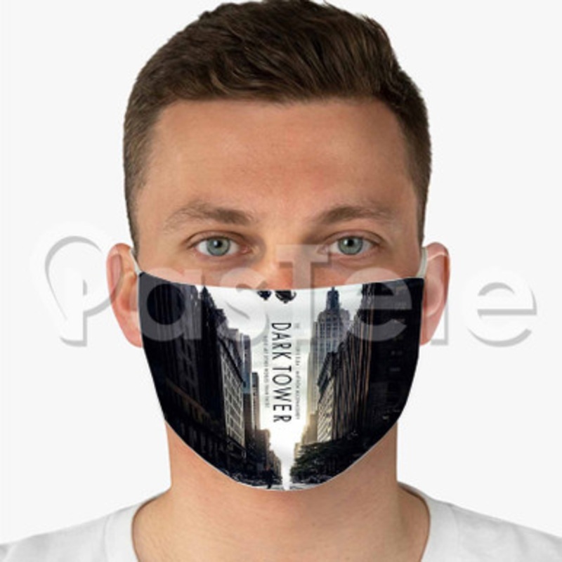 The Dark Tower Custom Fabric Face Mask Polyester Two Layers Cloth Washable