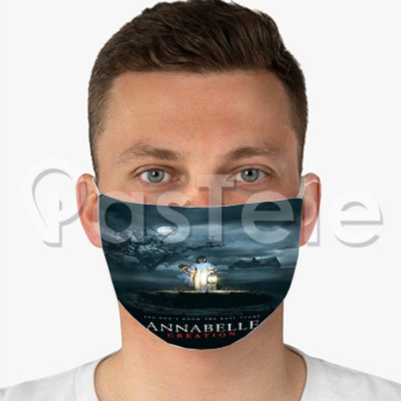 Annabelle Creation Custom Fabric Face Mask Polyester Two Layers Cloth Washable