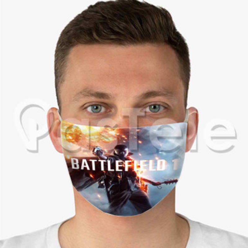 Battlefield 1 Custom Fabric Face Mask Polyester Two Layers Cloth Washable
