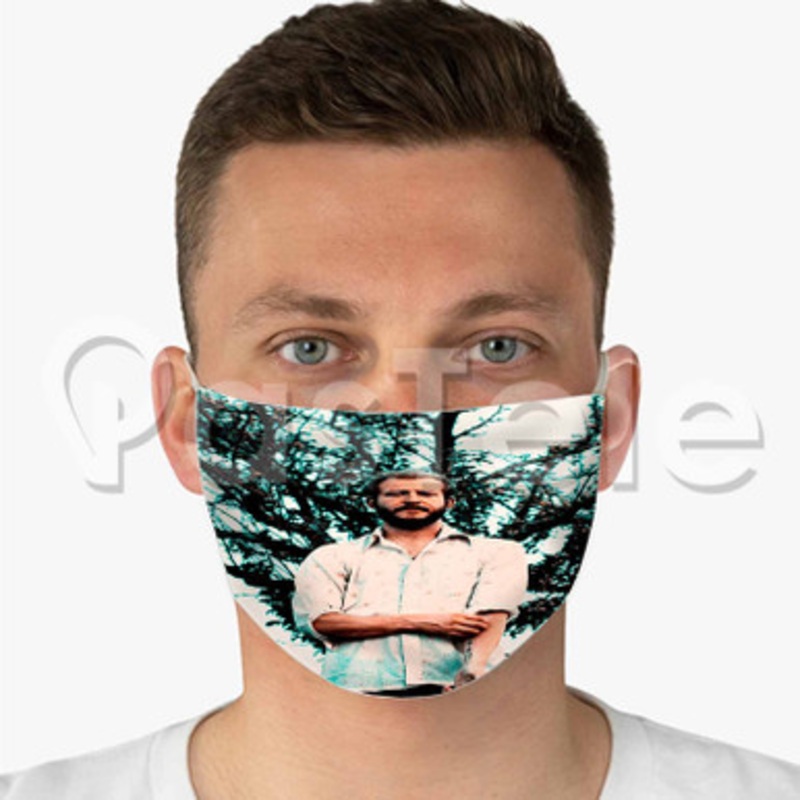 Bon Iver Custom Fabric Face Mask Polyester Two Layers Cloth Washable