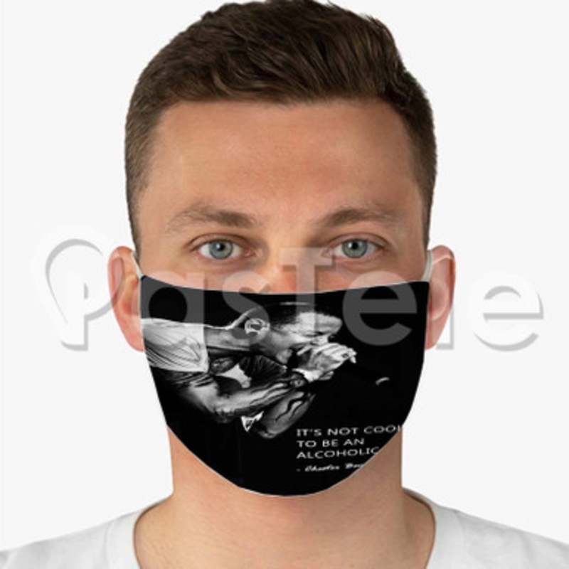Chester Bennington Quotes Custom Fabric Face Mask Polyester Two Layers Cloth Washable