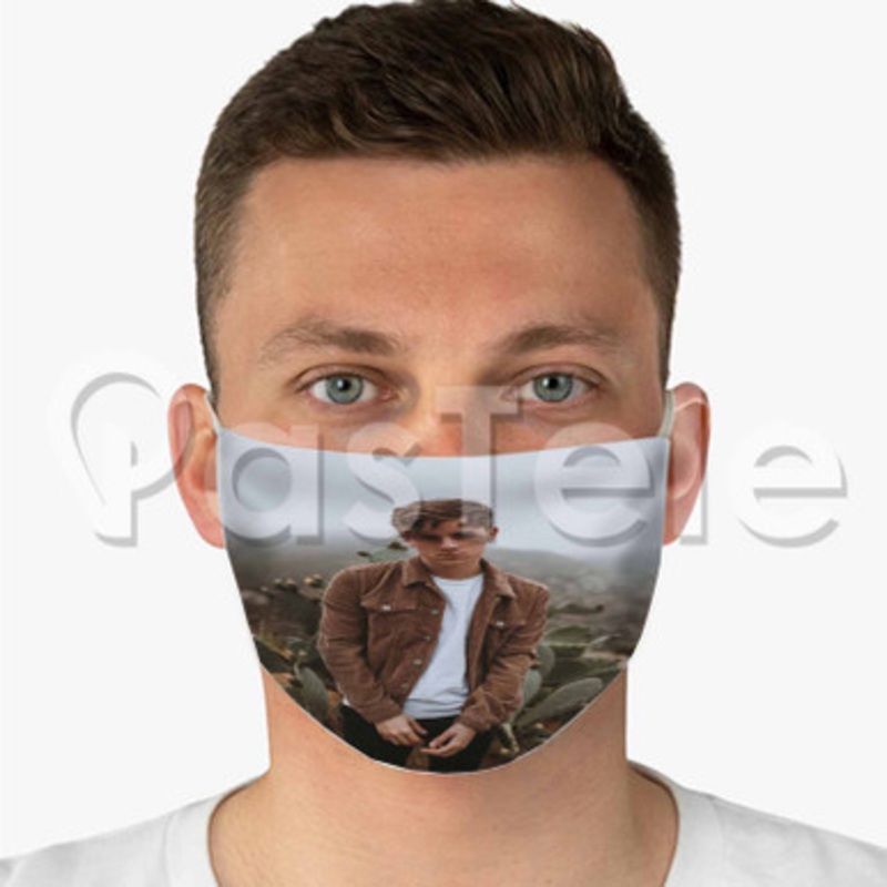 Connor Franta Custom Fabric Face Mask Polyester Two Layers Cloth Washable