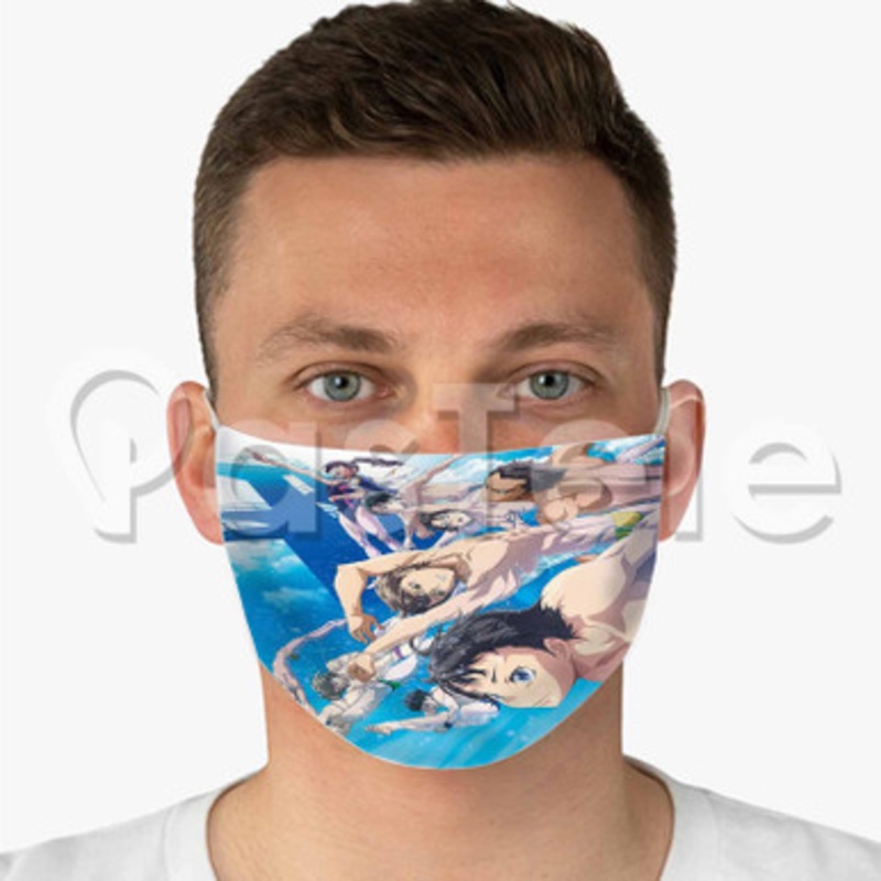 Dive Custom Fabric Face Mask Polyester Two Layers Cloth Washable