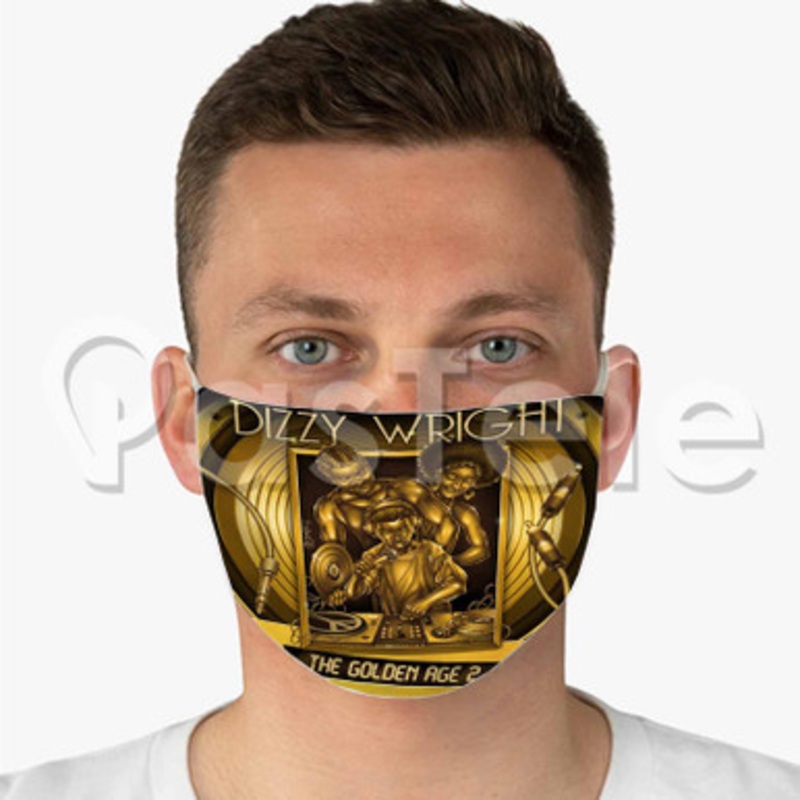 Dizzy Wright JOB Custom Fabric Face Mask Polyester Two Layers Cloth Washable