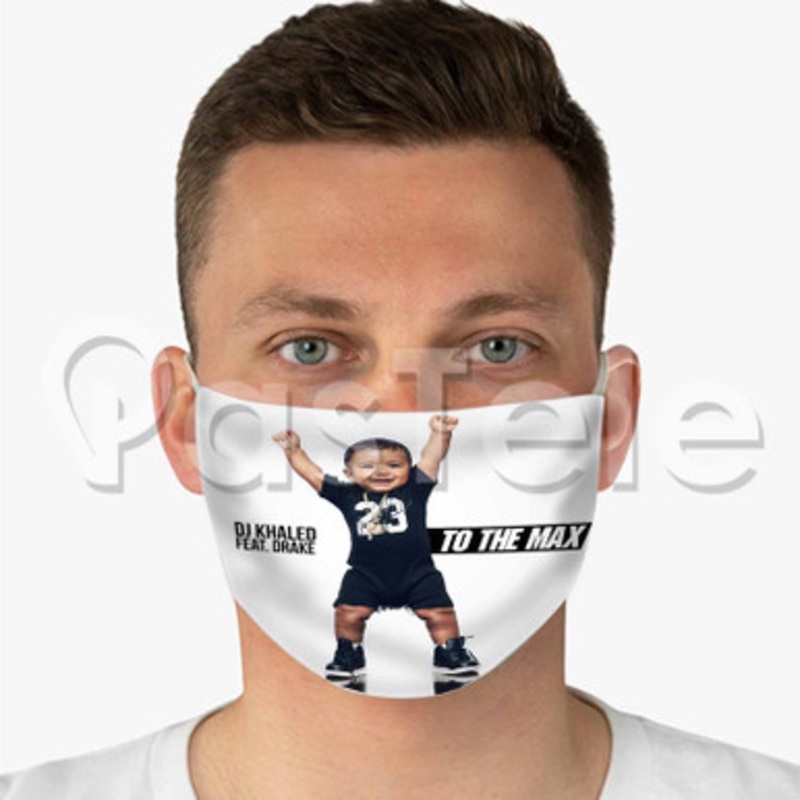 DJ Khaled To the Max Custom Fabric Face Mask Polyester Two Layers Cloth Washable