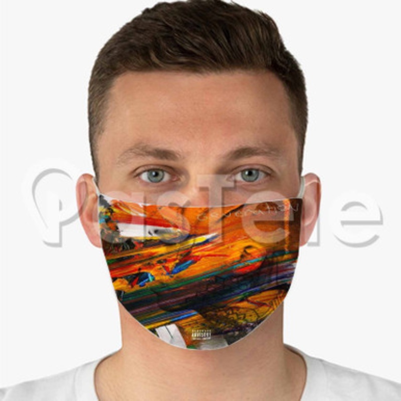 Economics Caskey Custom Fabric Face Mask Polyester Two Layers Cloth Washable
