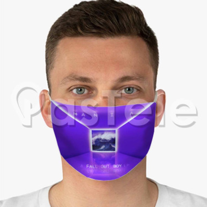 Fall Out Boy Mania Custom Fabric Face Mask Polyester Two Layers Cloth Washable