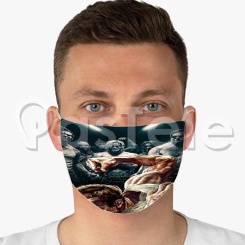 Fight Club Custom Fabric Face Mask Polyester Two Layers Cloth Washable