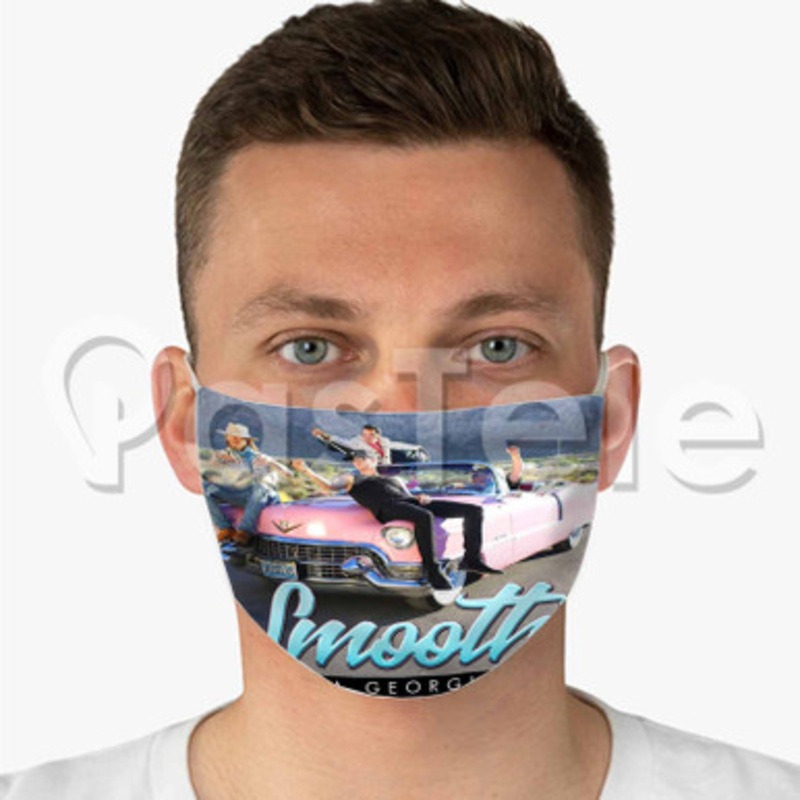 Florida Georgia Line Smooth Custom Fabric Face Mask Polyester Two Layers Cloth Washable