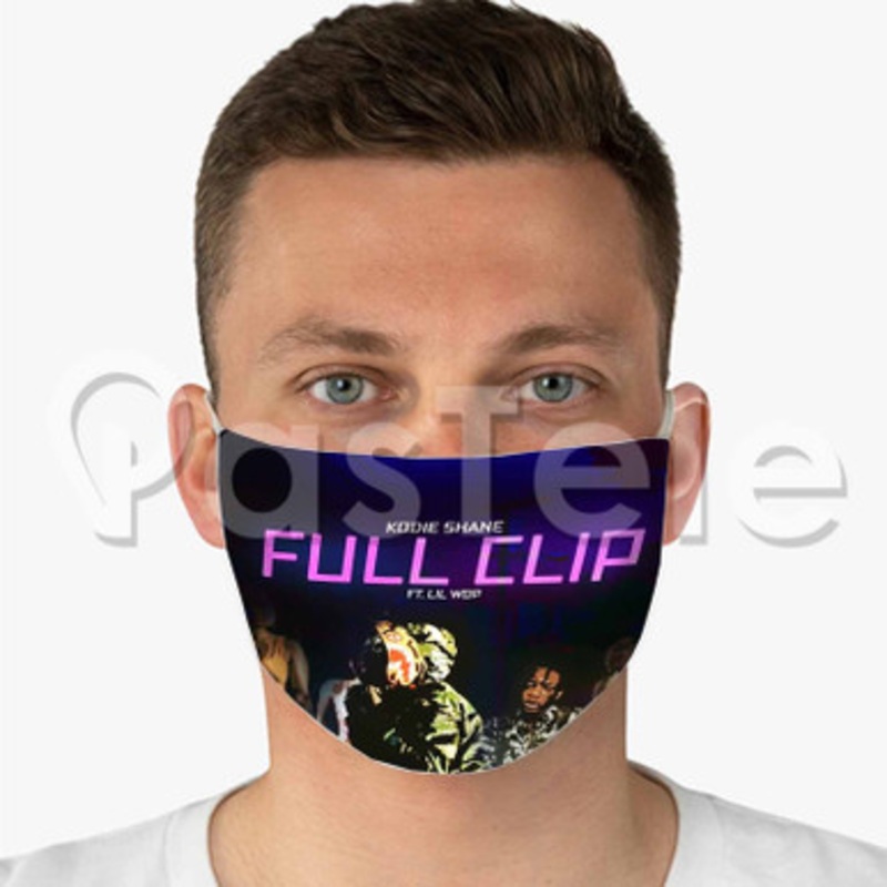 Full Clip Kodie Shane Feat Lil Wop Custom Fabric Face Mask Polyester Two Layers Cloth Washable