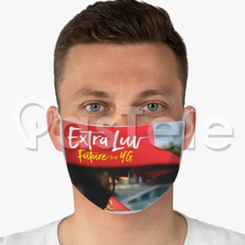 Future Feat YG Extra Luv Custom Fabric Face Mask Polyester Two Layers Cloth Washable