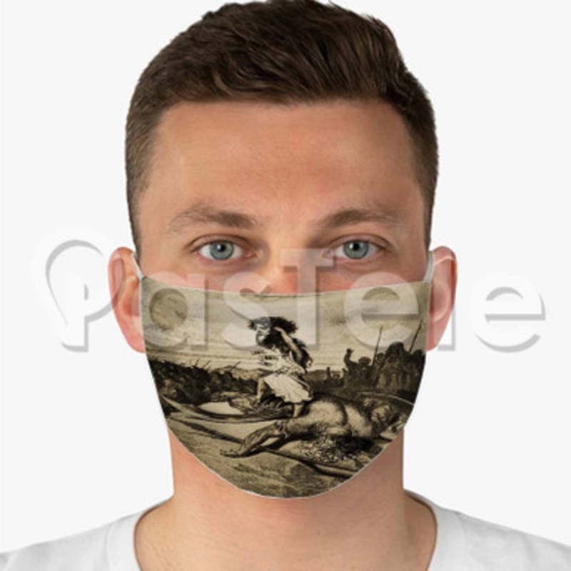 Get Money Michael Da Vinci Custom Fabric Face Mask Polyester Two Layers Cloth Washable