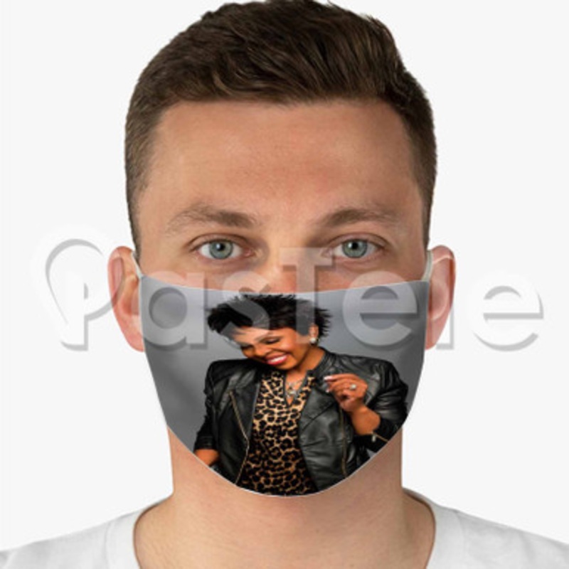 Gladys Knight Custom Fabric Face Mask Polyester Two Layers Cloth Washable