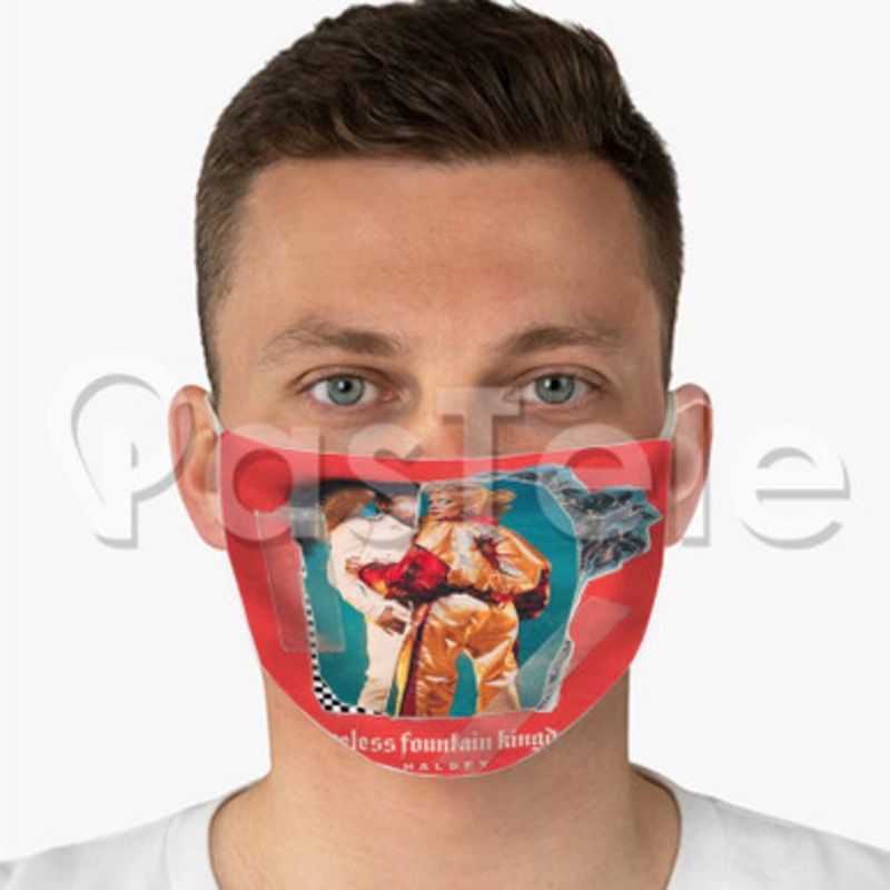 Halsey Walls Could Talk Custom Fabric Face Mask Polyester Two Layers Cloth Washable