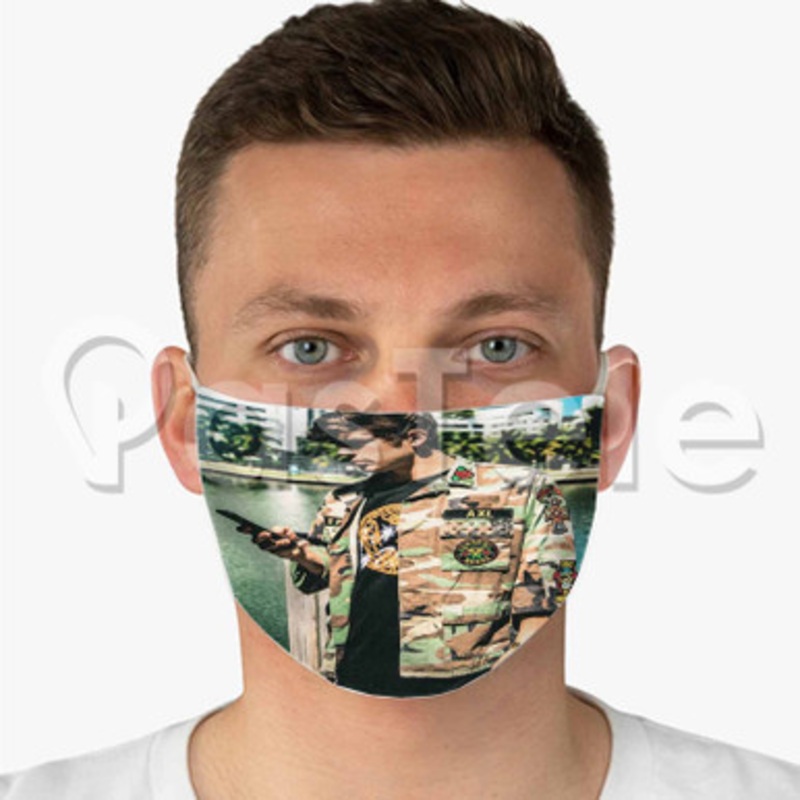 Hayes Grier Custom Fabric Face Mask Polyester Two Layers Cloth Washable