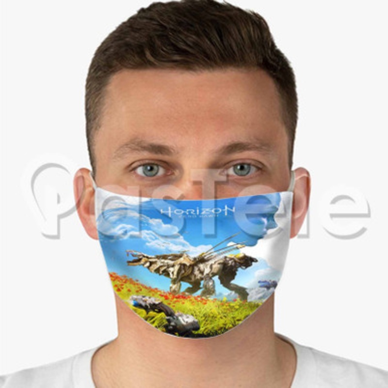 Horizon Zero Dawn Custom Fabric Face Mask Polyester Two Layers Cloth Washable