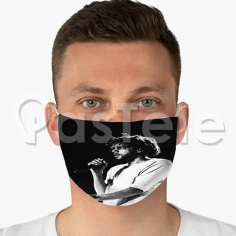 J Cole Custom Fabric Face Mask Polyester Two Layers Cloth Washable