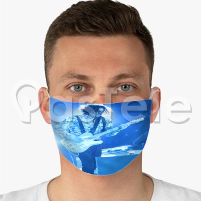 Jack White Custom Fabric Face Mask Polyester Two Layers Cloth Washable