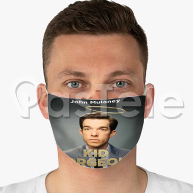 John Mulaney Kid Gorgeous Custom Fabric Face Mask Polyester Two Layers Cloth Washable