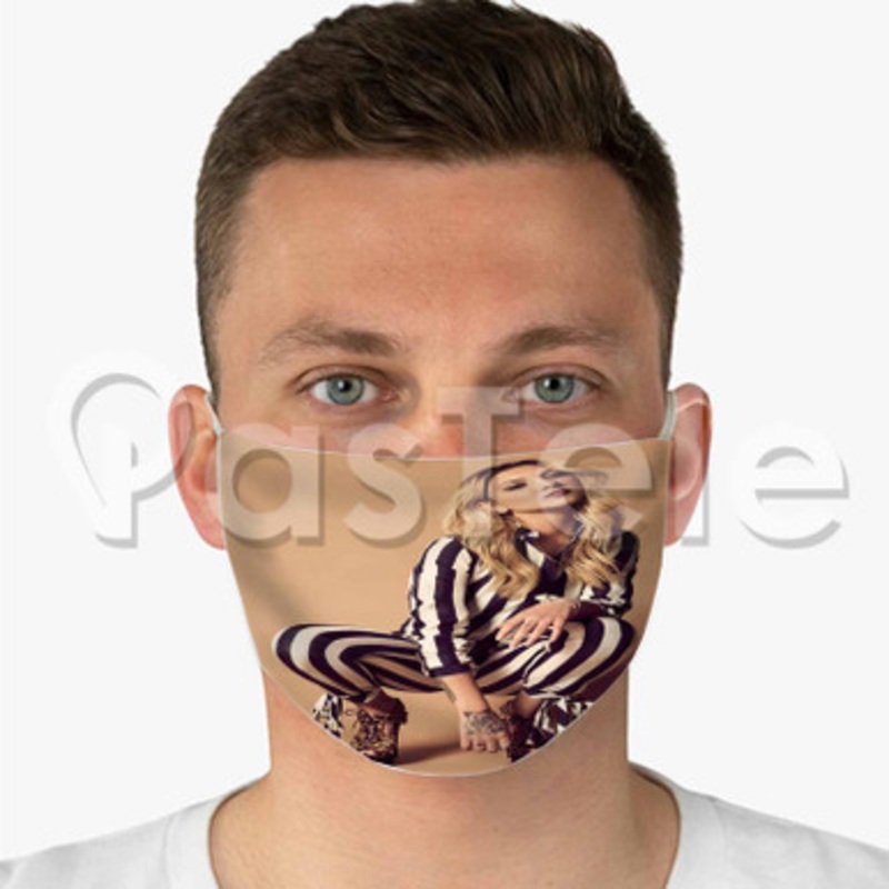 Julia Michaels Photo Custom Fabric Face Mask Polyester Two Layers Cloth Washable