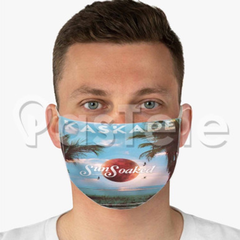 Kaskade Sun Soaked Custom Fabric Face Mask Polyester Two Layers Cloth Washable