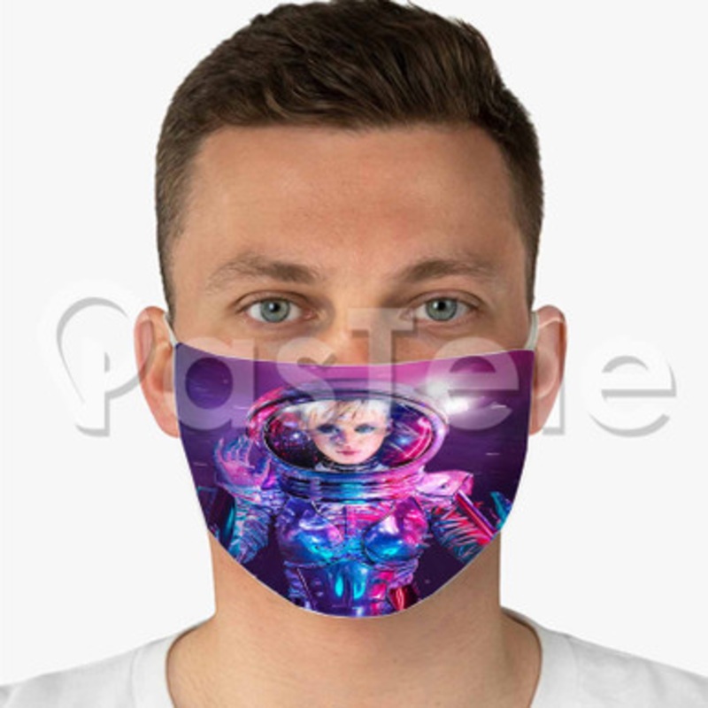 Katy Perry Custom Fabric Face Mask Polyester Two Layers Cloth Washable