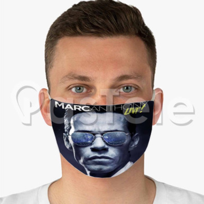 Marc Anthony Custom Fabric Face Mask Polyester Two Layers Cloth Washable