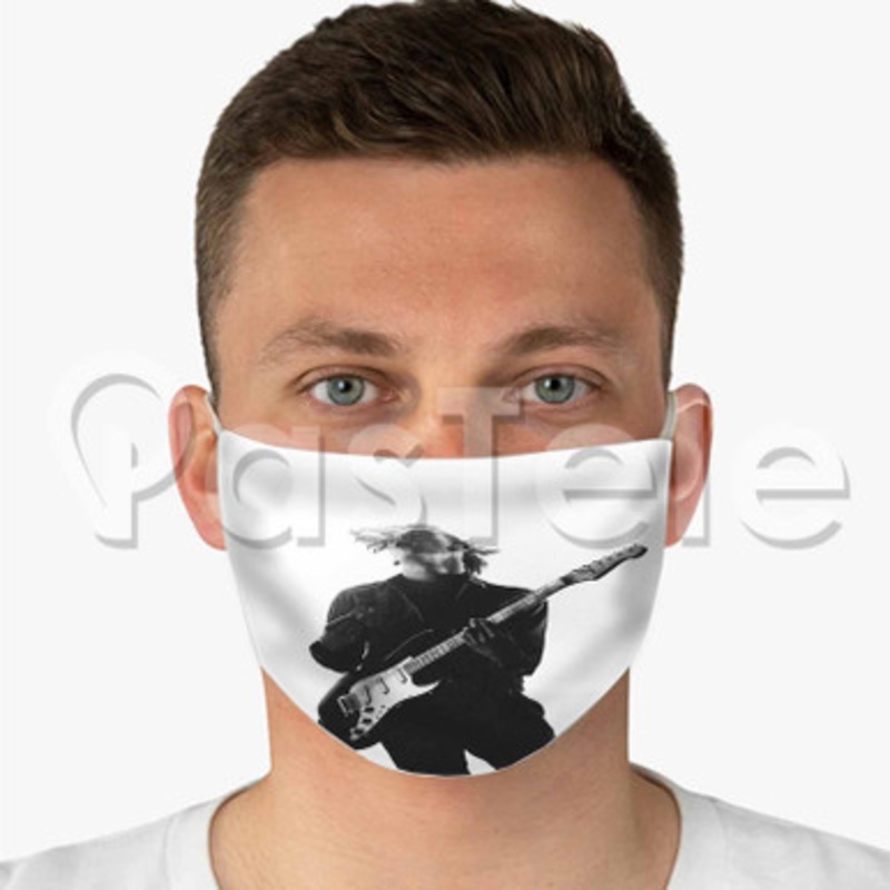Matt Healy Guitar Custom Fabric Face Mask Polyester Two Layers Cloth Washable