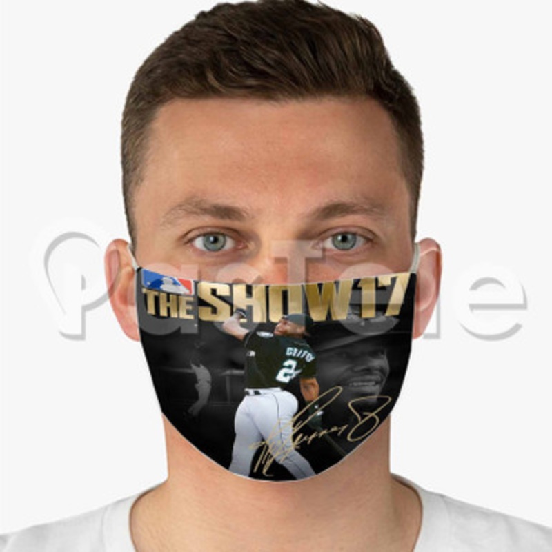 MLB The Show 17 Custom Fabric Face Mask Polyester Two Layers Cloth Washable
