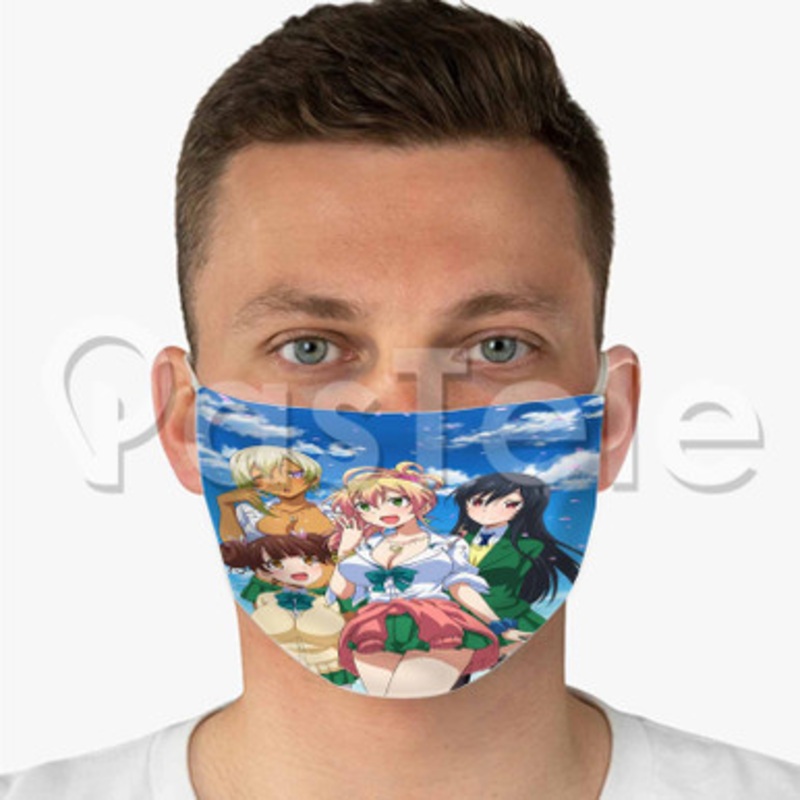 My First Girlfriend is a Gal Custom Fabric Face Mask Polyester Two Layers Cloth Washable