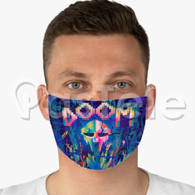 Negus MF Doom Feat Sean Price Custom Fabric Face Mask Polyester Two Layers Cloth Washable