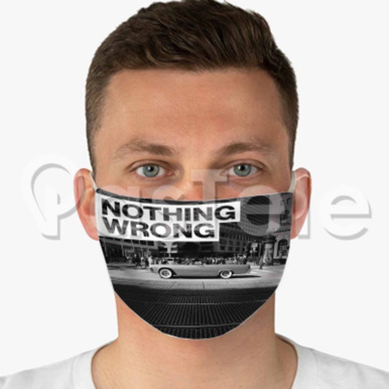 Nothing Wrong G Eazy Custom Fabric Face Mask Polyester Two Layers Cloth Washable