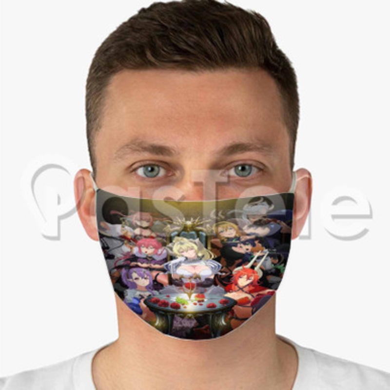 Sin Nanatsu no Taizai Custom Fabric Face Mask Polyester Two Layers Cloth Washable