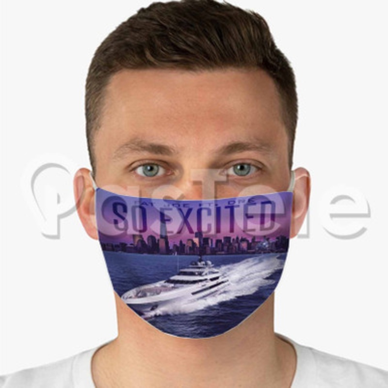 So Excited Fat Joe Feat Dre Custom Fabric Face Mask Polyester Two Layers Cloth Washable