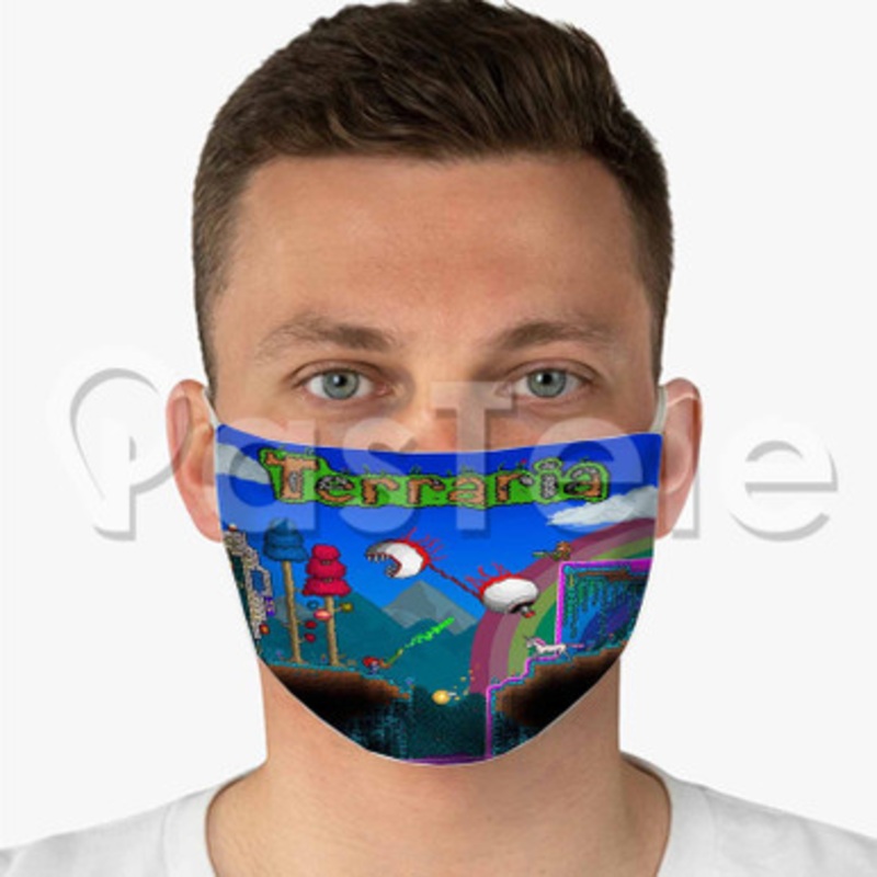 Terraria Custom Fabric Face Mask Polyester Two Layers Cloth Washable