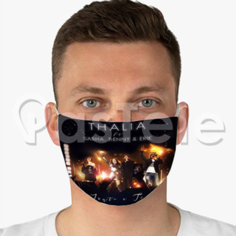 Thal a Junto a Ti Custom Fabric Face Mask Polyester Two Layers Cloth Washable