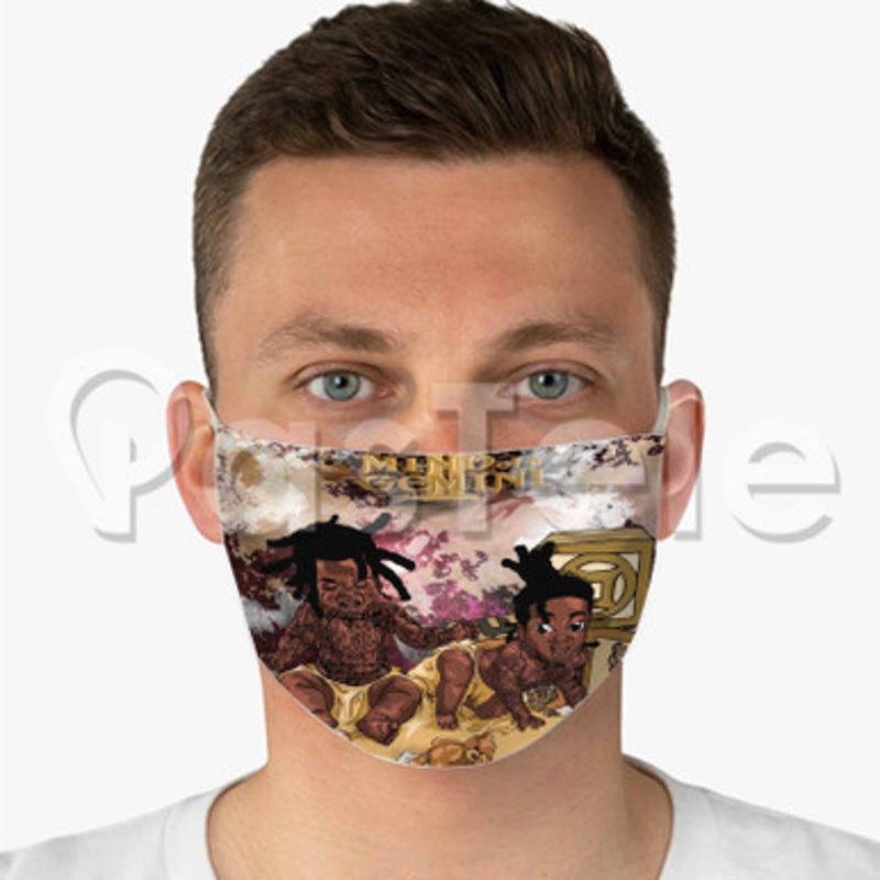 Witty Deniro Farrar Feat Denzel Curry Custom Fabric Face Mask Polyester Two Layers Cloth Washable