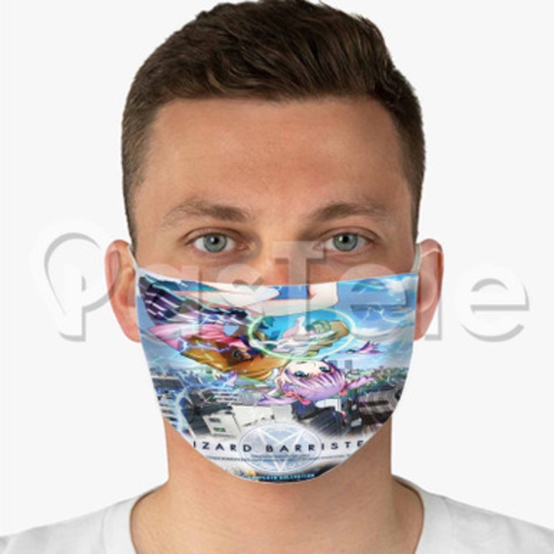 Wizard Barristers Custom Fabric Face Mask Polyester Two Layers Cloth Washable