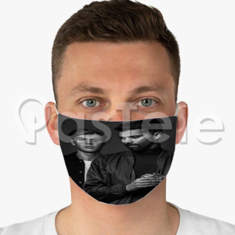 Yellow Claw Custom Fabric Face Mask Polyester Two Layers Cloth Washable