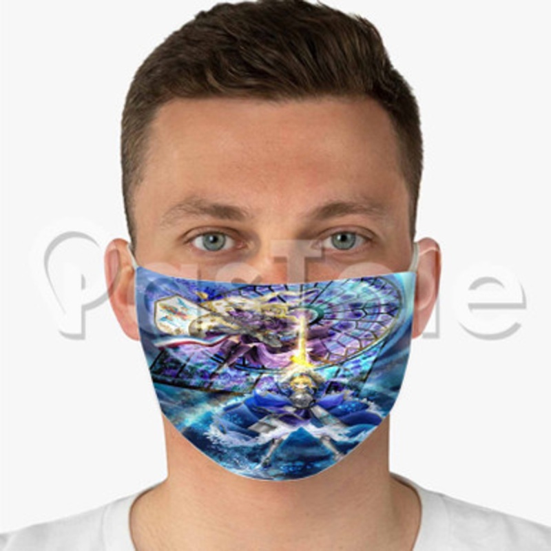 Zero Fate Apocrypha Custom Fabric Face Mask Polyester Two Layers Cloth Washable