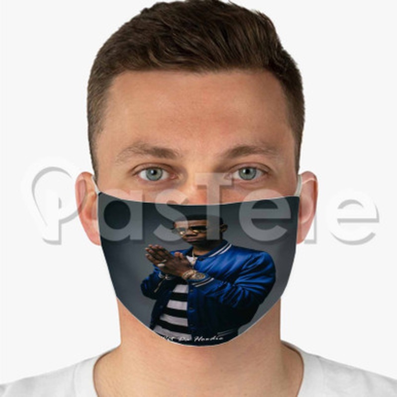 A Boogie Wit Da Hoodie Custom Fabric Face Mask Polyester Two Layers Cloth Washable