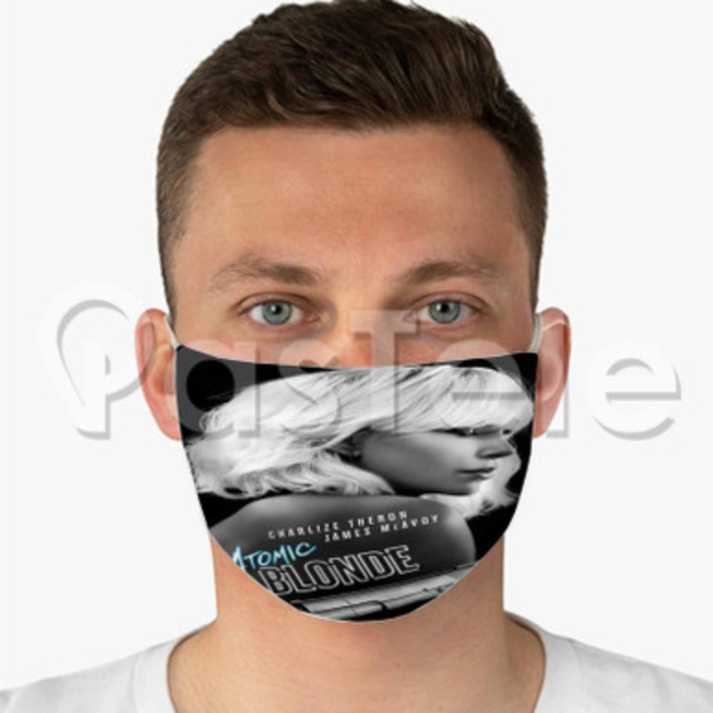 Atomic Blonde Custom Fabric Face Mask Polyester Two Layers Cloth Washable