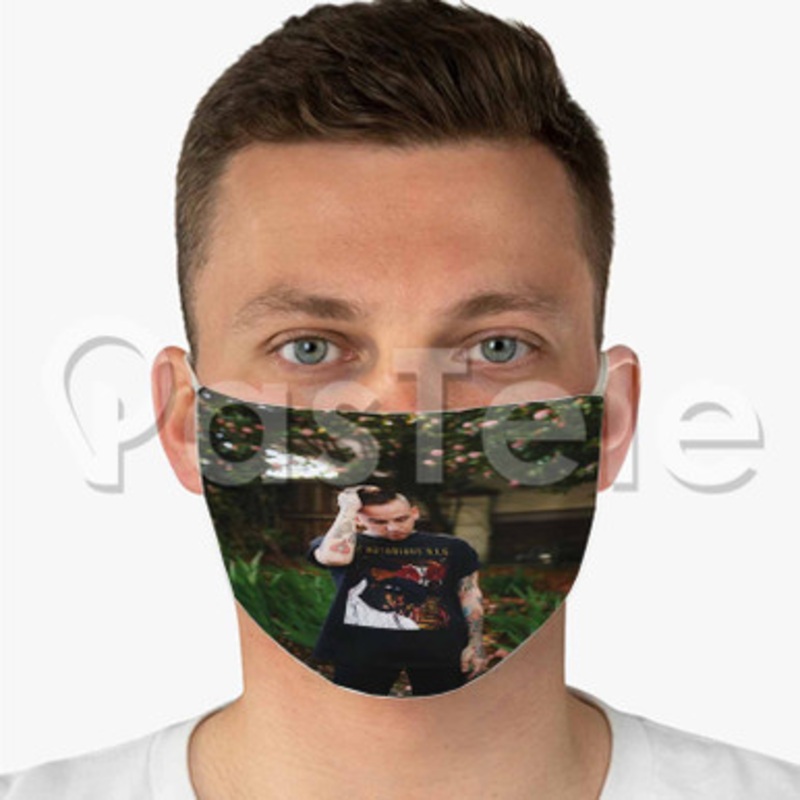 Blackbear Photo Custom Fabric Face Mask Polyester Two Layers Cloth Washable