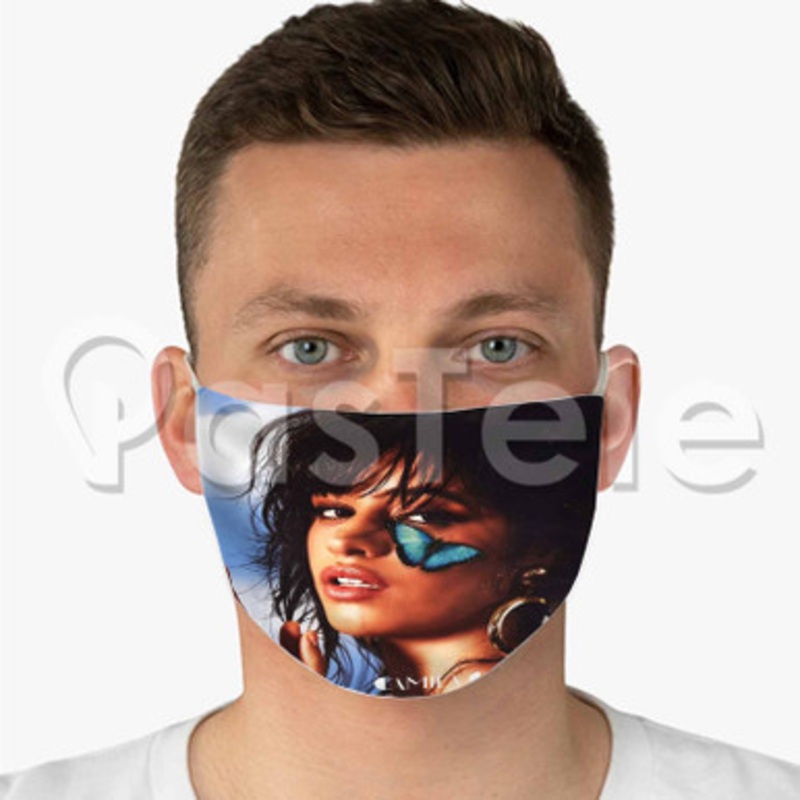 Camila Cabello 3 Custom Fabric Face Mask Polyester Two Layers Cloth Washable