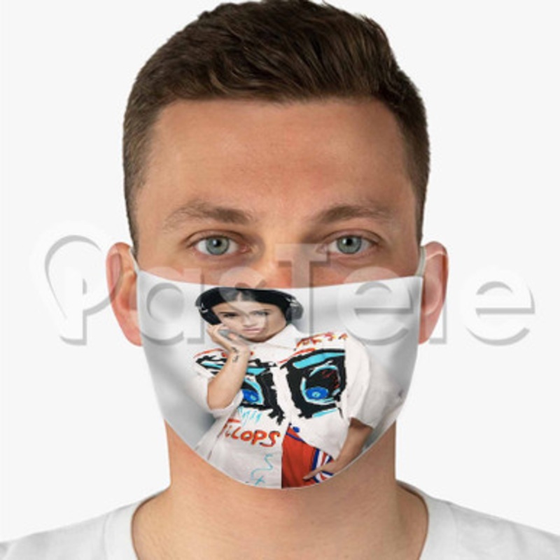 DJ Juicy M Custom Fabric Face Mask Polyester Two Layers Cloth Washable
