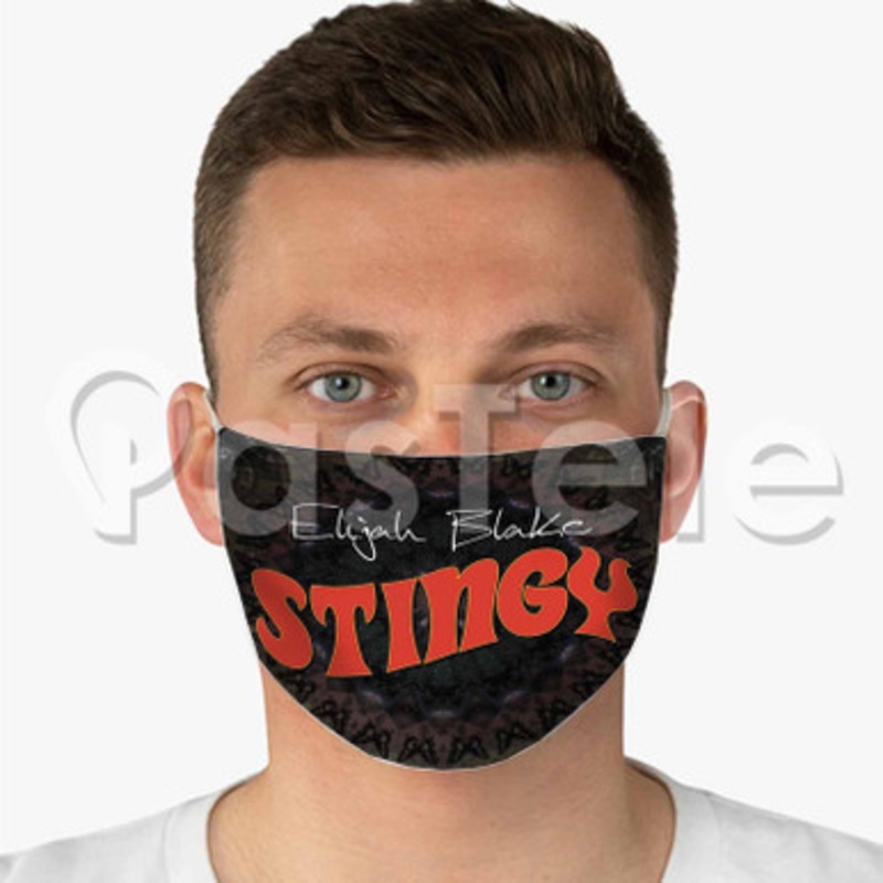 Elijah Blake Stingy Custom Fabric Face Mask Polyester Two Layers Cloth Washable
