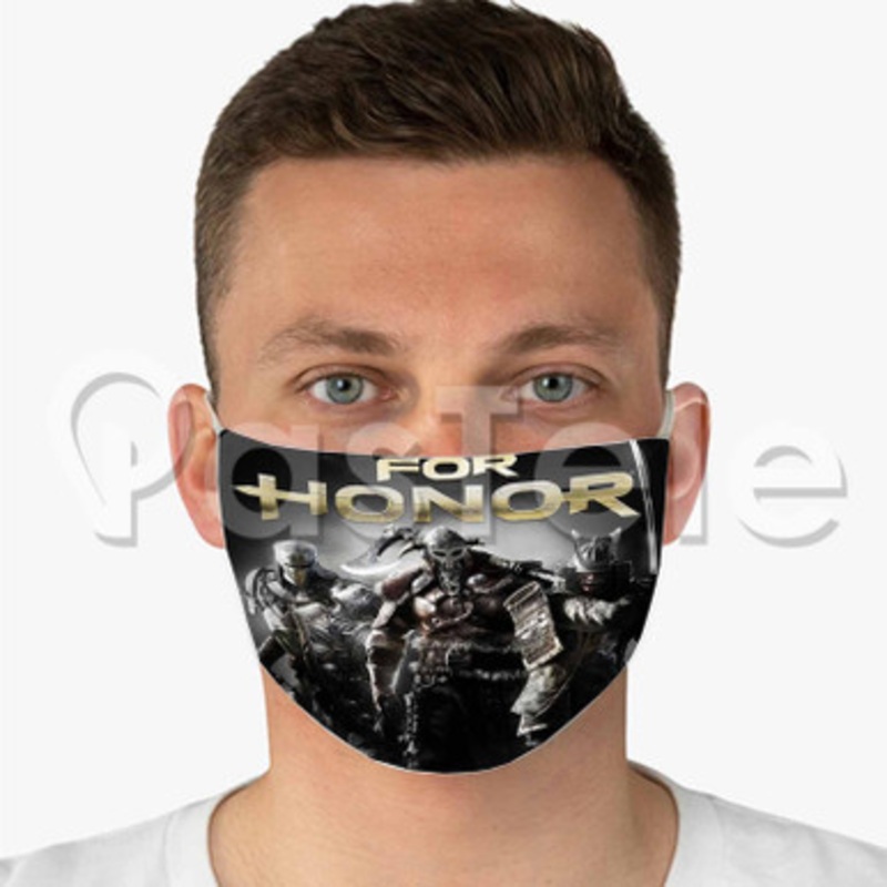 For Honor Custom Fabric Face Mask Polyester Two Layers Cloth Washable