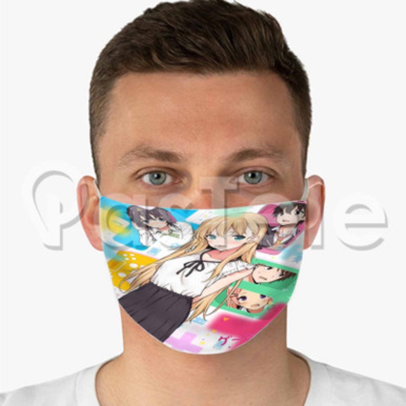 Gamers Game Custom Fabric Face Mask Polyester Two Layers Cloth Washable